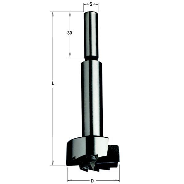 Фото 24x90 Z=2+2 S=8x30 RH сверло Форстнера в интернет-магазине ToolHaus.ru